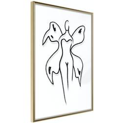 Arkiio Affisch Butterfly Woman [Poster] 40x60 Poster